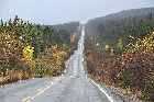 paved highway trans labrador highway baie comeau quebec labrador city canada october octobre 2010