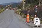 road works trans labrador highway baie comeau quebec labrador city canada october octobre 2010