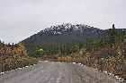 view mountain scenery snow trans labrador highway baie comeau quebec labrador city canada october octobre 2010