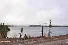 lake electricity pylons island trans labrador highway 500 labrador city happy valley goose bay canada october octobre 2010