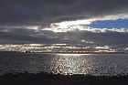 magnificent sunburst image atlabtic ocean island cove iceberg alley st lewis trans labrador highway canada october octobre 2010