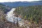 beautiful pinware river gorge scenery trans labrador highway 510 labrador coastal drive l'anse au loup red bay canada october octobre 2010