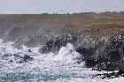 coast view south high waves storm cliff cape race newfoundland canada october octobre 2010