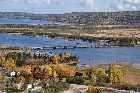 joeys lookout gambo newfoundland railway bridge track bed trans canada highway newfoundland canada october octobre 2010