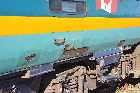via rail coaches carriages railway station Halifax nova scotia canada october octobre 2010