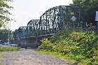 steel girder bridge river batiscan quebec canada september septembre 2011