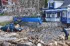 collecting driftwood st lawrence cap sante quebec canada avril april 2012