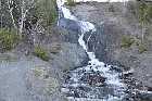 chute eau waterfall ile d'orleans quebec canada avril april 2012 copyright free photo royalty free photo