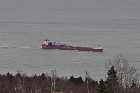 csl laurentien canadian steamships line st irenee st lawrence river north bank quebec charlevoix canada mai may 2012 copyright free photo royalty free photo