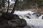 waterfall chute d'eau baie des rochers riviere st laurent st lawrence river quebec canada mai may 2012