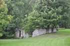 ruins water mill stone building riviere belle ile chemin du roy grondines canada august september october 2013