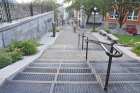 stairway rue st stanislas quebec canada septembe 2013