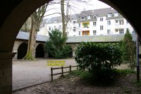 Church of St. Maria Im Kapitol cloisters Cologne K�ln Koeln Germany Deutschland copyright free photo royalty free photo