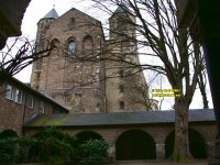 Church of St. Maria Im Kapitol and Cologne K�ln Koeln Germany Deutschland copyright free photo royalty free photo