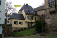 later medieval house Church of St. Maria Im Kapitol Cologne K�ln Koeln Germany Deutschland copyright free photo royalty free photo