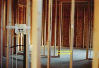 timber framed struts in new house construction near Tuckerton New Jersey coast copyright free photo royalty free photo