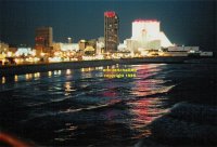 Atlantic City dusk over north shore New Jersey copyright free photo royalty free photo