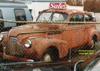 derelict Buick sedan saloon 1940 New Jersey coast copyright free photo royalty free photo
