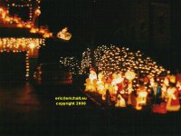 House Illuminated all lit up for Christmas Long Island New York State copyright free photo royalty free photo