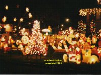 House Illuminated all lit up for Christmas Long Island New York State copyright free photo royalty free photo