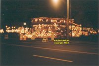 House Illuminated all lit up for Christmas Long Island New York State copyright free photo royalty free photo