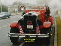 Old American LaFrance Fire truck Long Island New York State copyright free photo royalty free photo