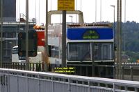 forth bridge crashed bus JUIN JUNE 2007 copyright free photo royalty free photo