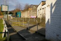 away side television gantry bangor city football ground farrar road wales april 2008 copyright free photo royalty free photo