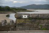 milepost furness railway james brunlees leven viaduct morecambe bay juillet july 2008 copyright free photo royalty free photo
