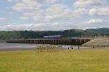 sprinter diesel multiple unit dmu james brunlees kent viaduct arnside morecambe bay juillet july 2008 copyright free photo royalty free photo