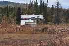 pickup bed camper workmans rest area hut labrador coastal drive highway 510 canada october octobre 2010