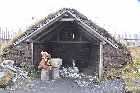 Norse forge smithy strawberry moose ruins building modern reconstruction l'anse aux meadows newfoundland canada october octobre 2010