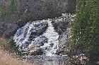 waterfall forestville baie comeau north shore st lawrence river quebec canada november novembre 2010