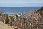small bay forestville north shore st lawrence river quebec canada mai may 2012