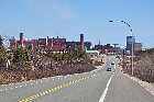 arcelor mittal steel mill port cartier gulf st lawrence river north shore quebec canada mai may 2012