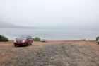 dodge grand caravan end of highway 138 old fort bay vieux fort north shore gulf st lawrence quebec Canada september septembre 2014