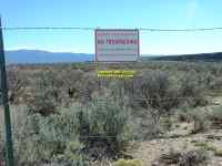 barbed wire on Native American Indian land Highway 64 near Taos New Mexico