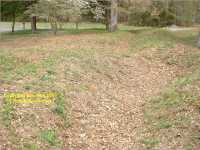 The Wilderness Battlefield - Confederate trenches on the ridge at the top of the Orange Turnpike