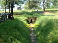 entrance to the crater tunnel Petersburg