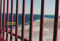 Long Beach island New Jersey view from top of Barnegat Light east over Atlantic Ocean copyright free photo royalty free photo