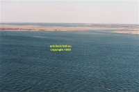 Long Beach island New Jersey view from top of Barnegat Light east over to mainland copyright free photo royalty free photo