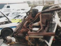 wrecked wreckage police cars Nassau County Long Island New York State copyright free photo royalty free photo