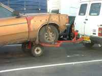 Ford Cortina 2000E Mark III estate a towing dolly is a wonderful thing