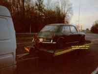 Vanden Plas 1300 Princess on a trailer