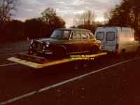 Van den Plas 1300 Princess on the trailer